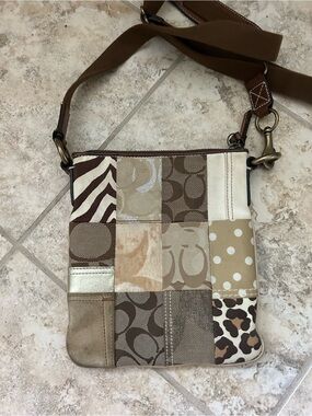 Coach Patchwork Crossbody Shoulder Bag in Neutrals vintage